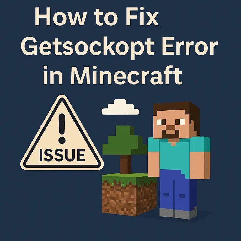 How to Fix Getsockopt Minecraft Error Quickly ? - Image 